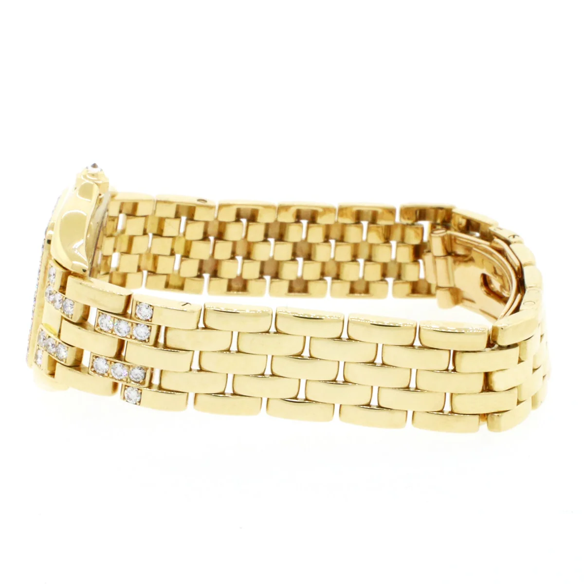 Cartier Panthere 18K Yellow Gold Factory Diamond 22mm Ladies Watch 1280 2 - Image 4
