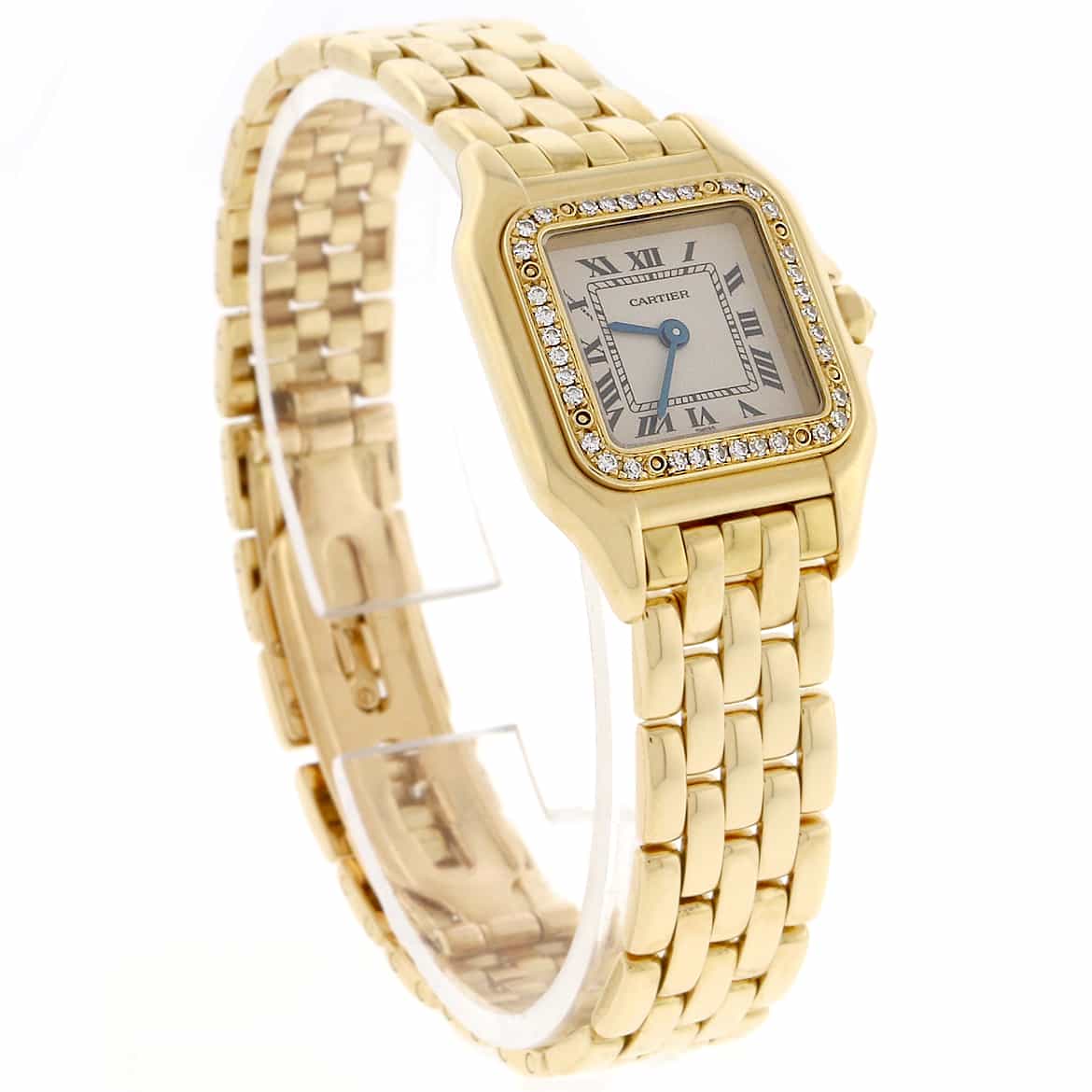 Cartier Panthére 18K Yellow Gold Original Diamond Bezel 23MM Ladies Watch 1280 2 - Image 3
