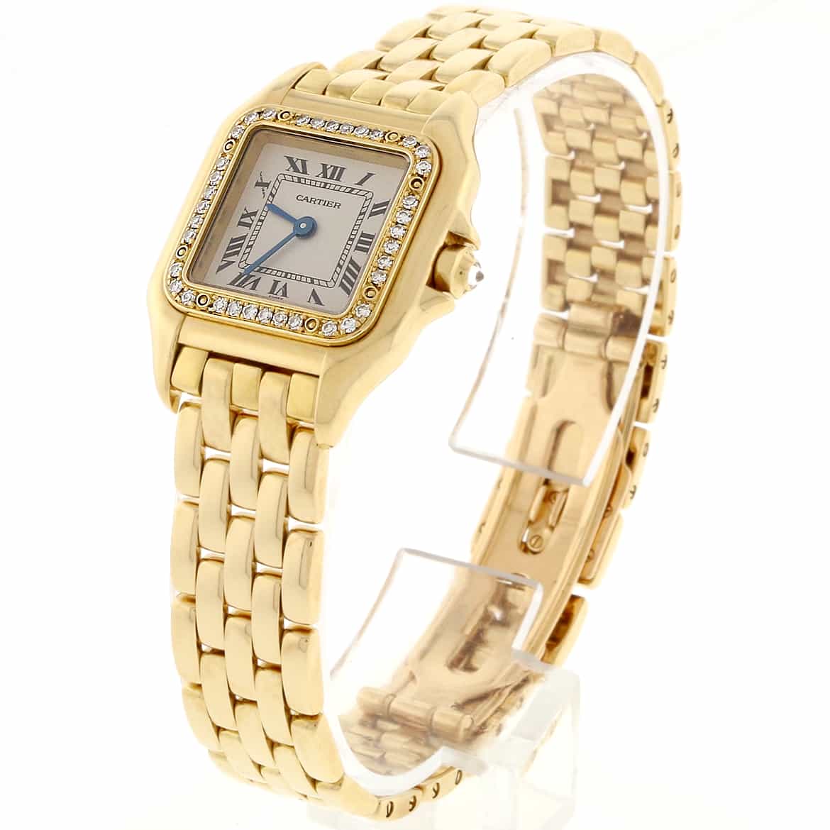 Cartier Panthére 18K Yellow Gold Original Diamond Bezel 23MM Ladies Watch 1280 2 - Image 4