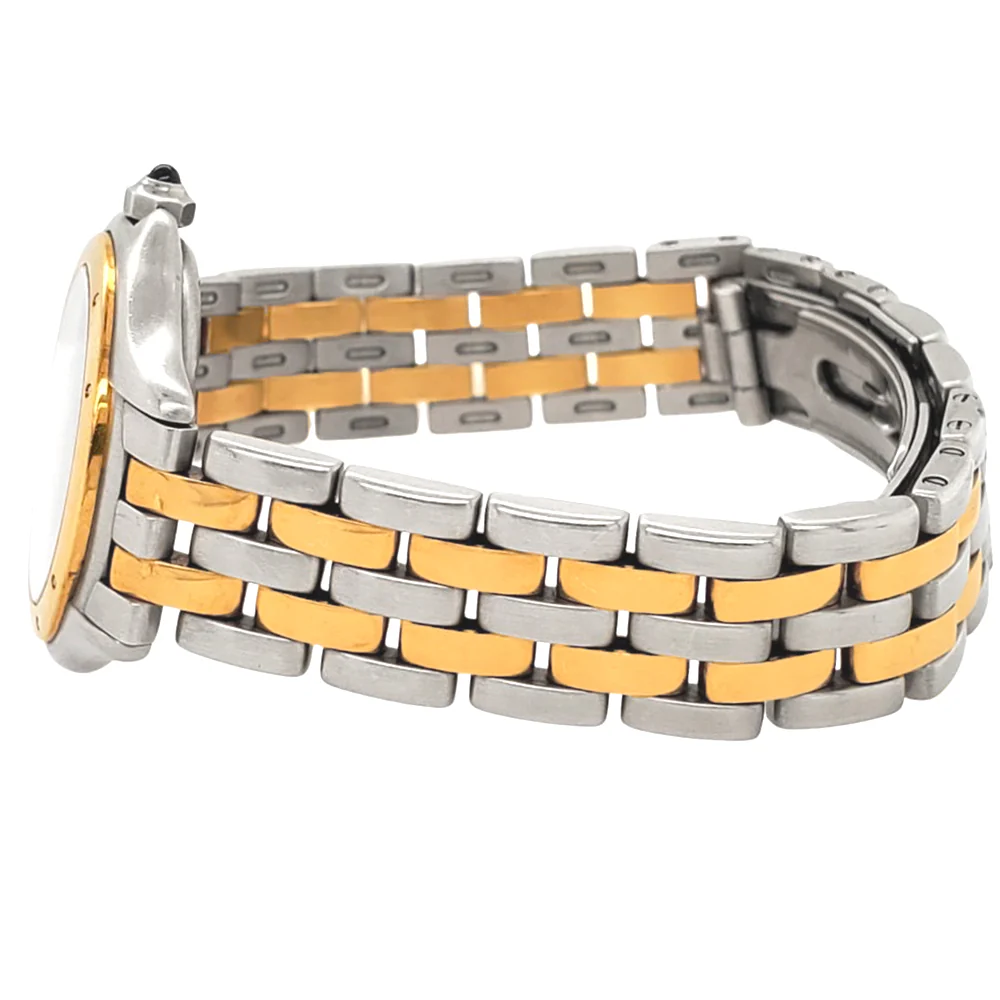 Cartier Panthere Cougar Quartz Gold/Stainless Steel White Dial Ladies Watch 187906 - Image 3