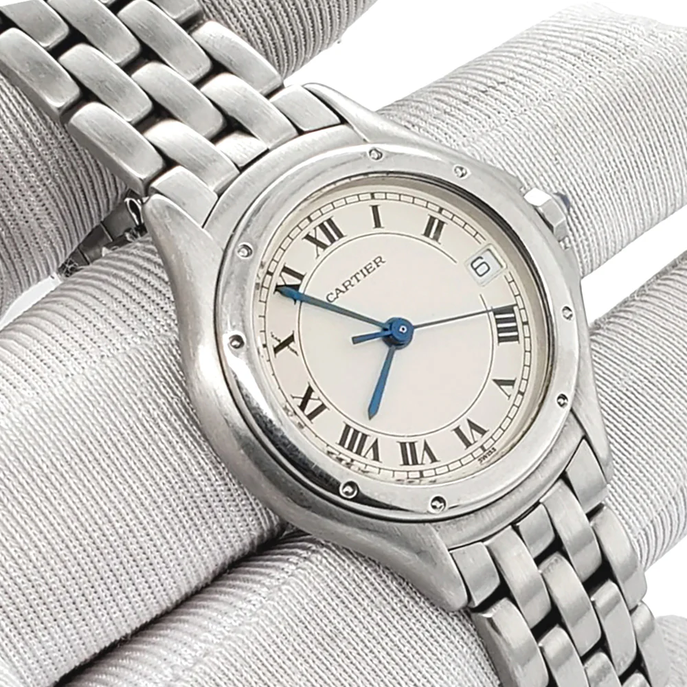 Cartier Panthere Cougar Quartz Stainless Steel Silver Dial Ladies Watch 987906