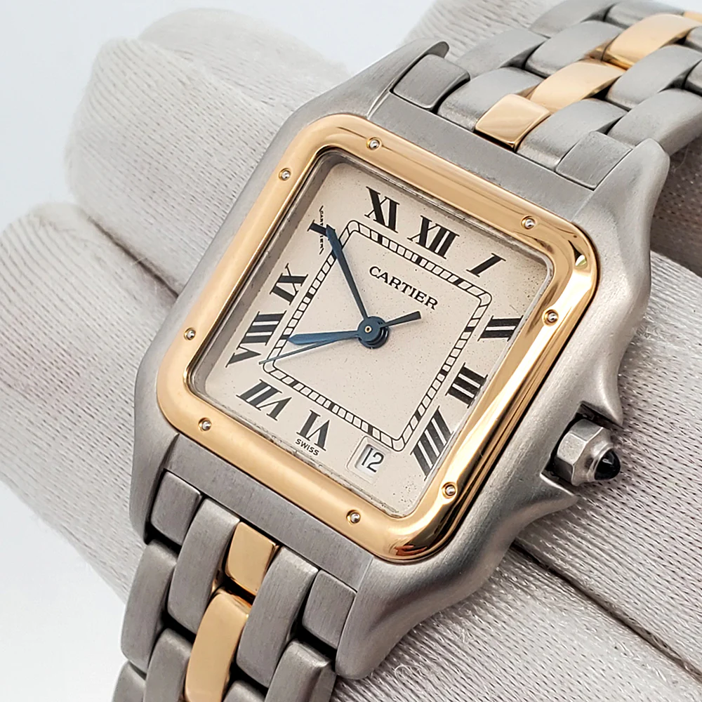 Cartier Panthere Date 2-Tone Yellow Gold/Steel 26mm Midsize Watch 187949