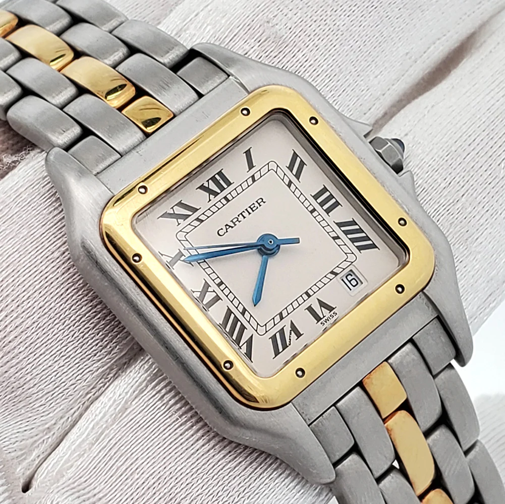 Cartier Panthère Date 26mm Roman Dial Yellow Gold/Steel Quartz Lady Watch 183949 W25028B6 - Image 2