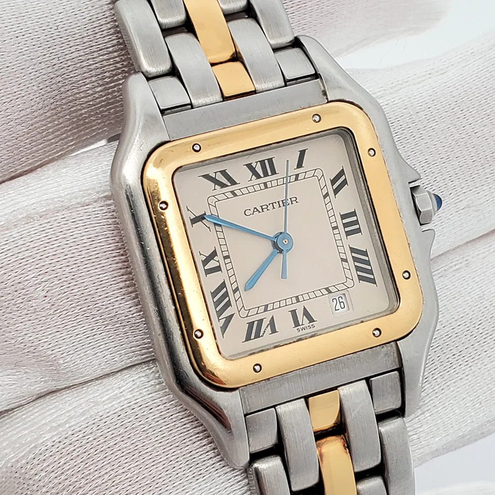 Cartier Panthère Date 26mm Roman Dial Yellow Gold/Steel Quartz Lady Watch 187949 - Image 2