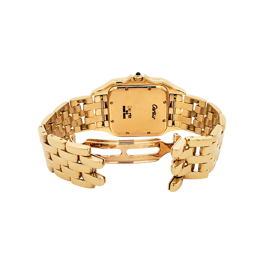Cartier Panthere White Roman Dial Large 27mm Yellow Gold Quartz Watch W25014B9 - Image 7