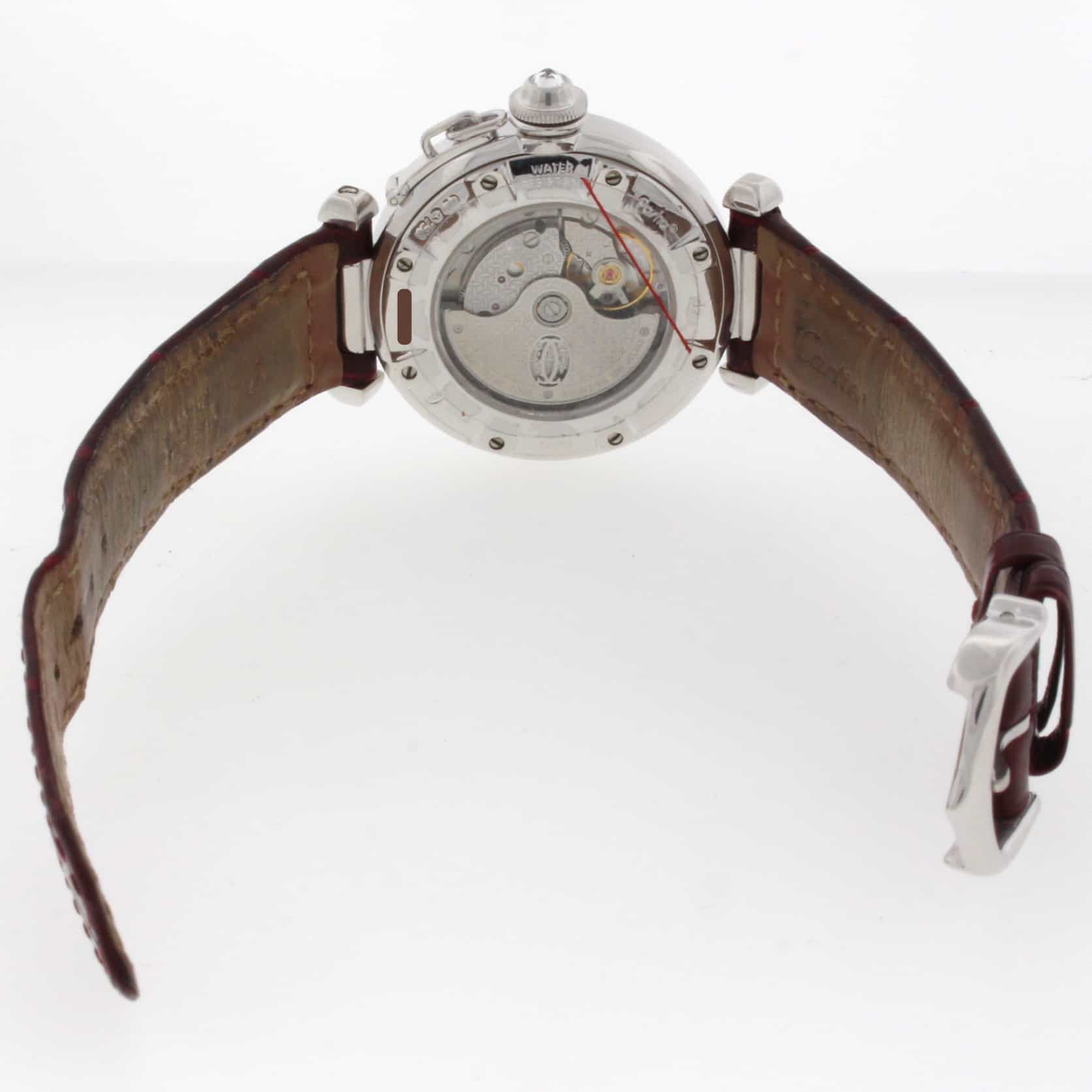 Cartier Pasha 18K White Gold Diamond Dial 32MM Automatic Ladies Watch WJ1111M9 - Image 10