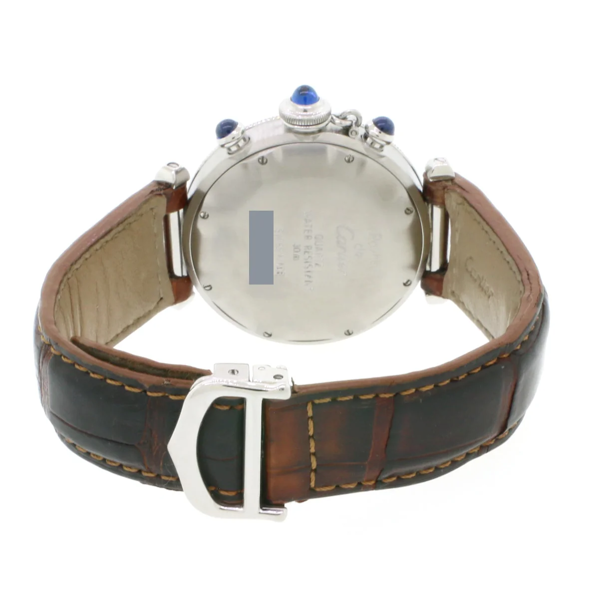 CARTIER Pasha 38 Chronograph Steel Quartz Mens Watch W3100355 - Image 6