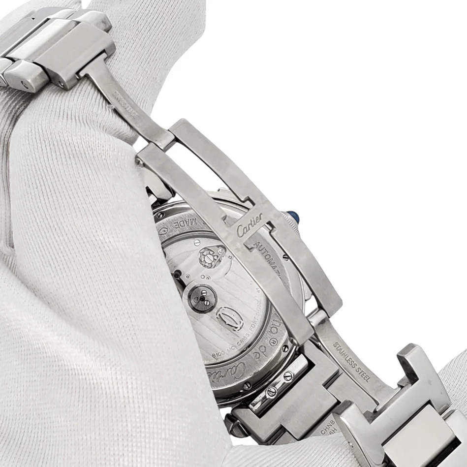 Cartier Pasha 42mm Chronograph Steel Mens Watch W31085M7/2860 Papers - Image 6