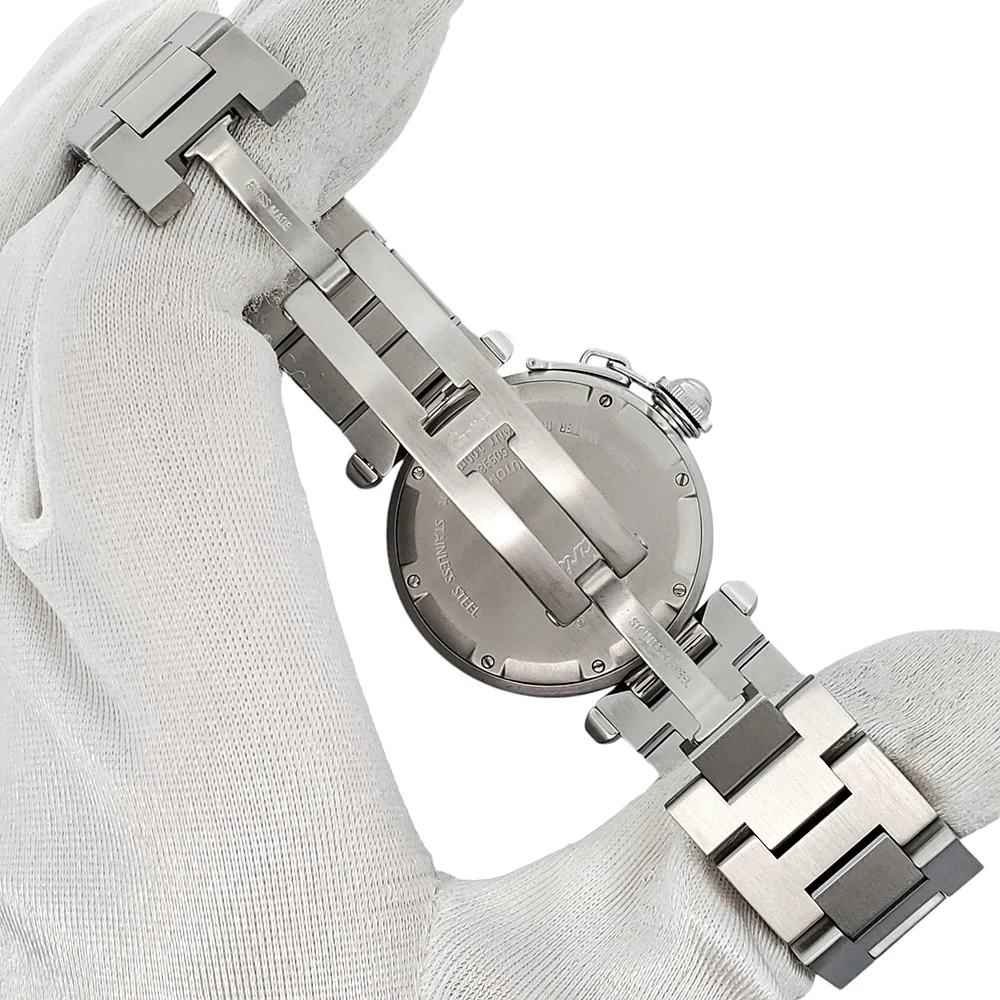 Cartier Pasha C 35mm White Dial Automatic Stainless Steel Watch W31074M7 - Image 6