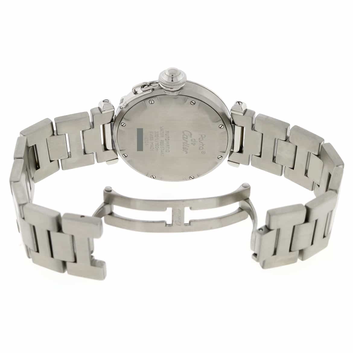 Cartier Pasha C 35mm White Dial Automatic Stainless Steel Watch W31074M7 - Image 6