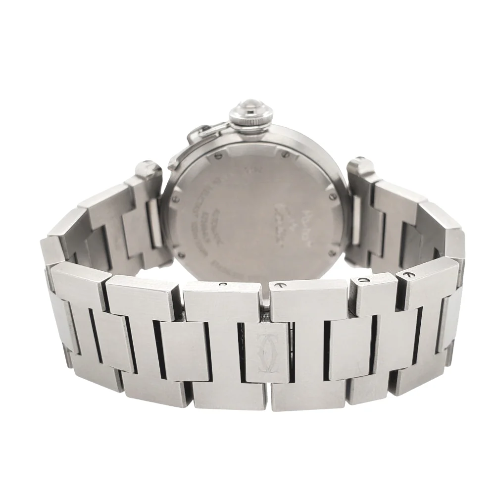 Cartier Pasha C Big Date 35mm Pink Dial Stainless Steel Watch 2475 - Image 4