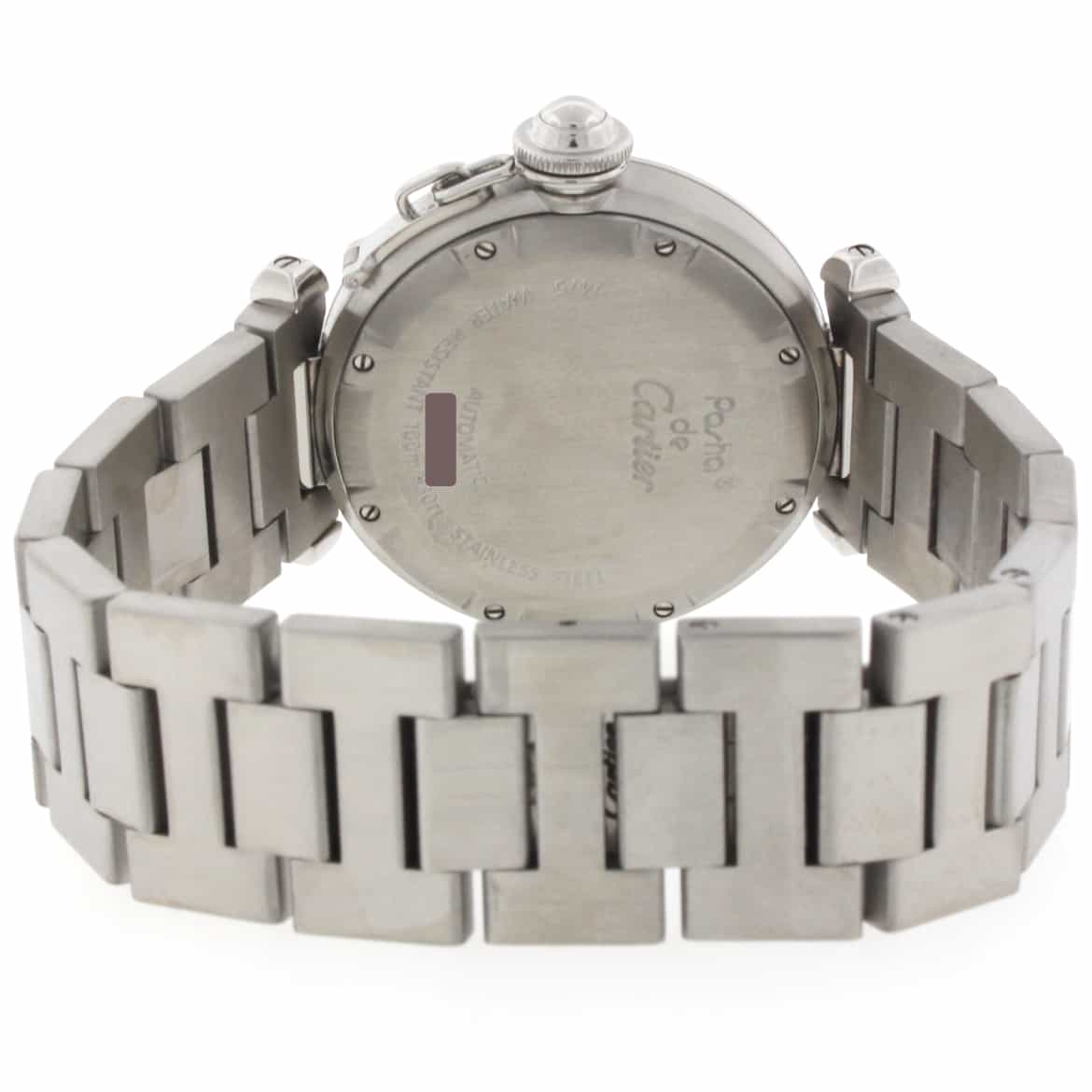 Cartier Pasha C Big Date Pink Dial 35mm Automatic Stainless Steel Watch W31075M7 - Image 10