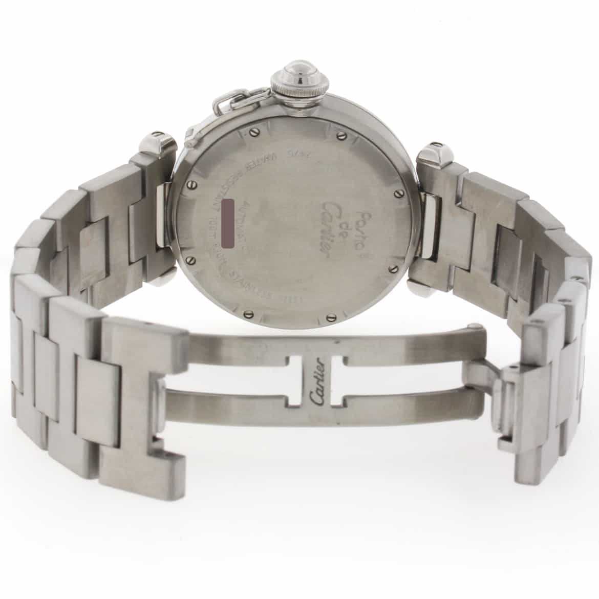 Cartier Pasha C Big Date Pink Dial 35mm Automatic Stainless Steel Watch W31075M7 - Image 11