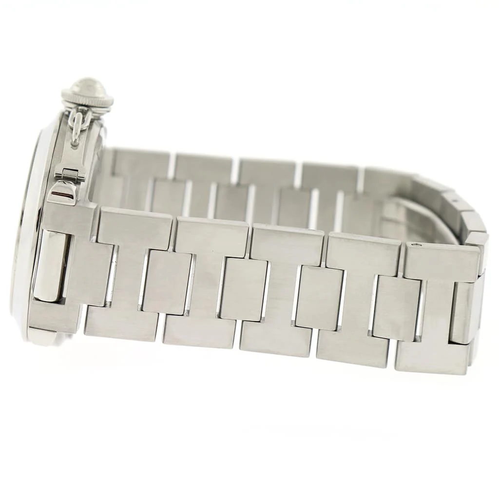 Cartier Pasha C Big Date White Dial 35MM Automatic Stainless Steel Mens Watch W31044M7 - Image 6
