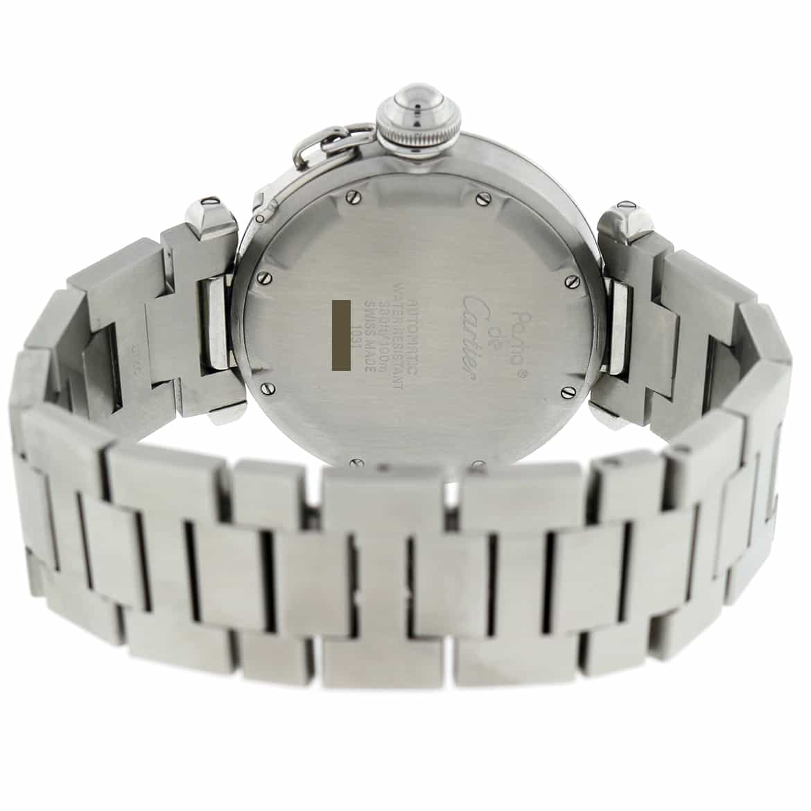 Cartier Pasha C Midsize Blue Dial 35MM Automatic Stainless Steel Watch W31014M7 - Image 8