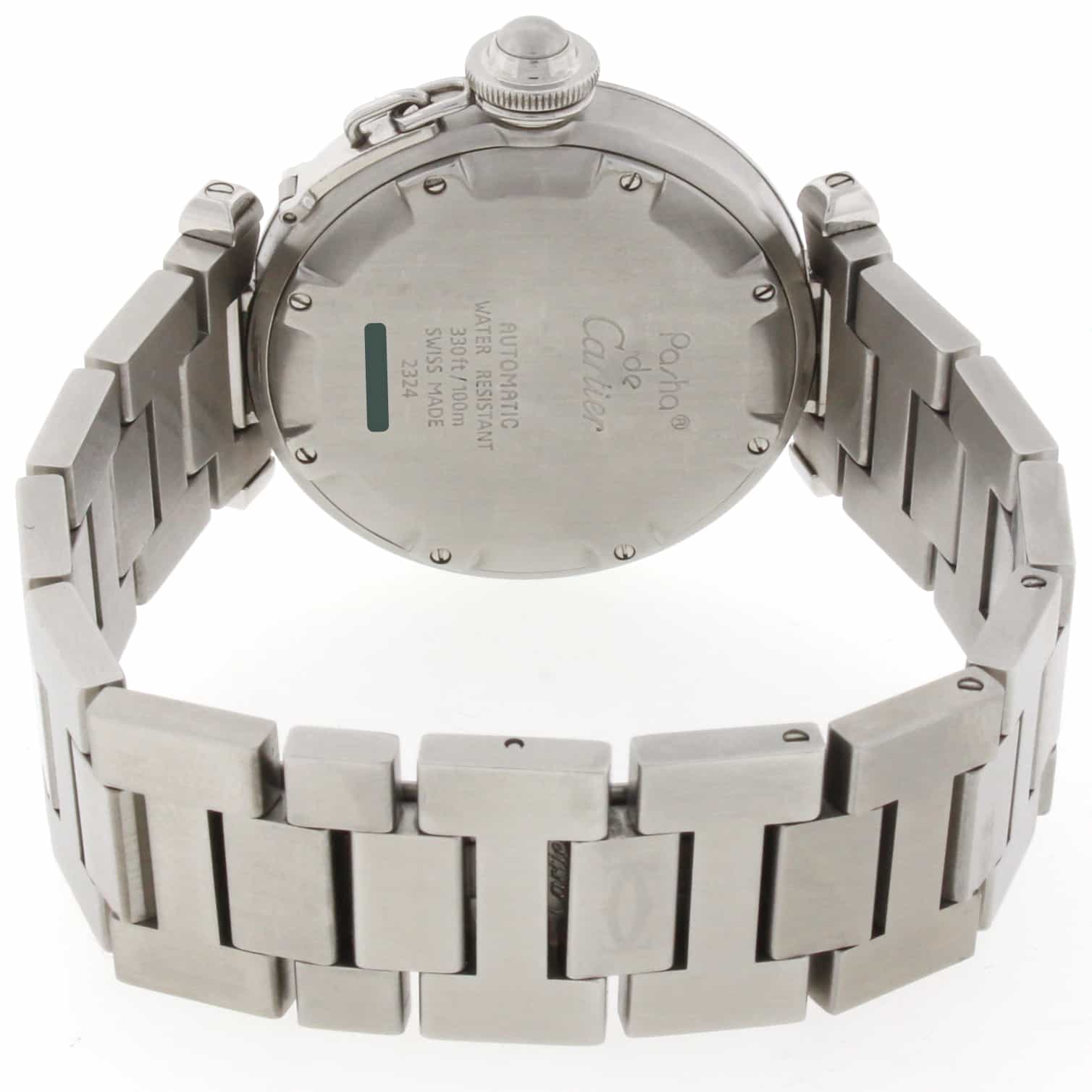 Cartier Pasha C Midsize Salmon Grid Dial 35MM Automatic Stainless Steel Watch W31023M7 - Image 8