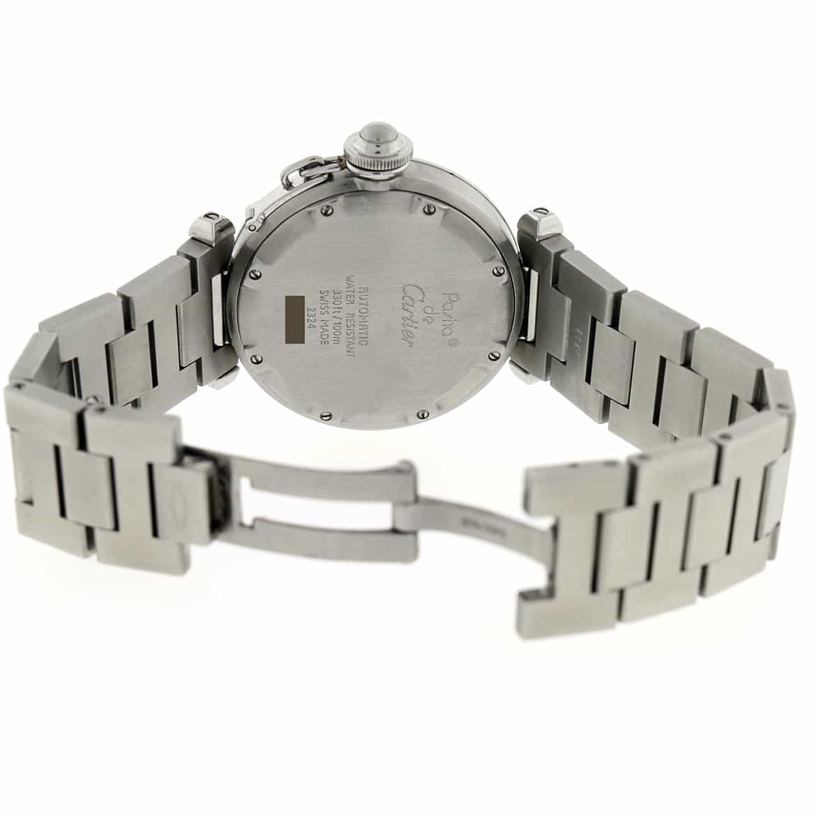 Cartier Pasha Midsize Silver Grid Dial 35MM Automatic Stainless Steel Watch W31023M7 - Image 7
