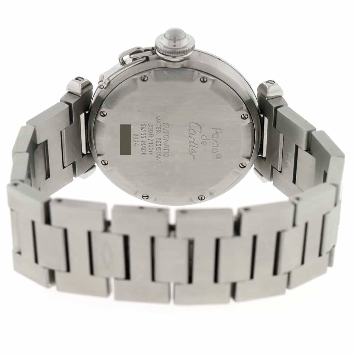Cartier Pasha Midsize Silver Grid Dial 35MM Automatic Stainless Steel Watch W31023M7 - Image 8