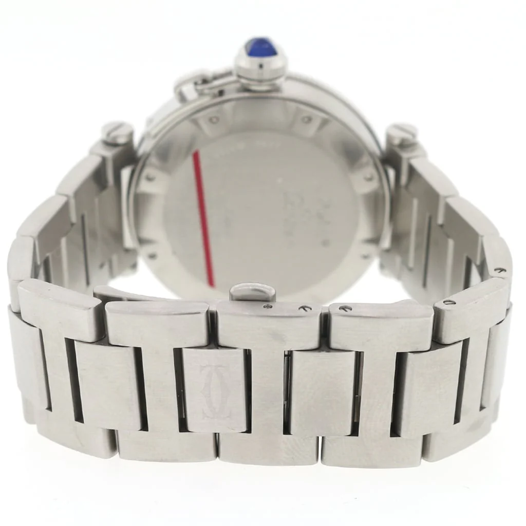 Cartier Pasha Seatimer 40MM Silver Dial Automatic Stainless Steel Mens Watch W31080M7 - Image 6