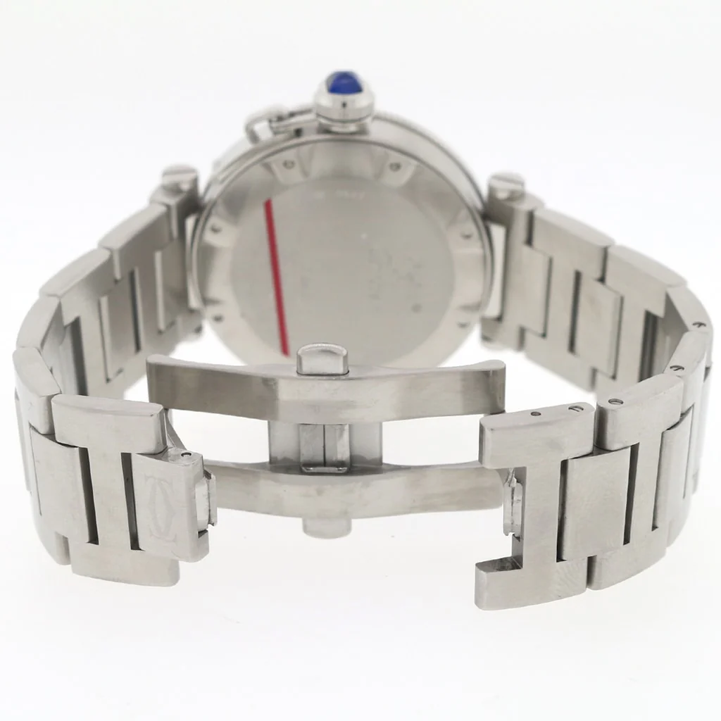 Cartier Pasha Seatimer 40MM Silver Dial Automatic Stainless Steel Mens Watch W31080M7 - Image 7