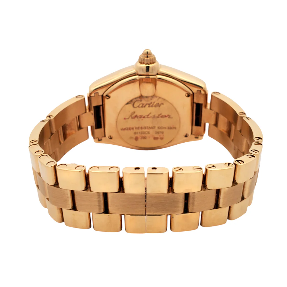 Cartier Roadster 18K Yellow Gold 30mm Ladies Watch W62018V1 Box Booklet - Image 6