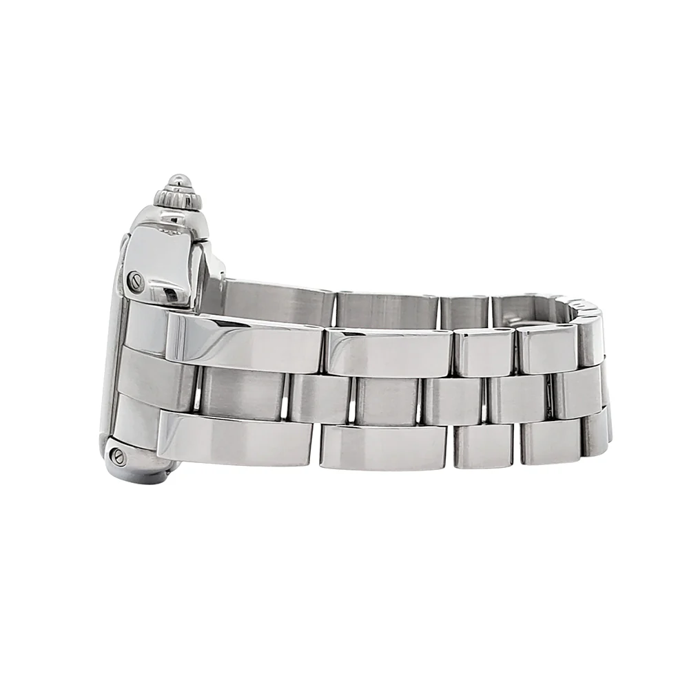 Cartier Roadster 30mm Silver Roman Dial Steel Ladies Watch W62016V3 2675 - Image 4
