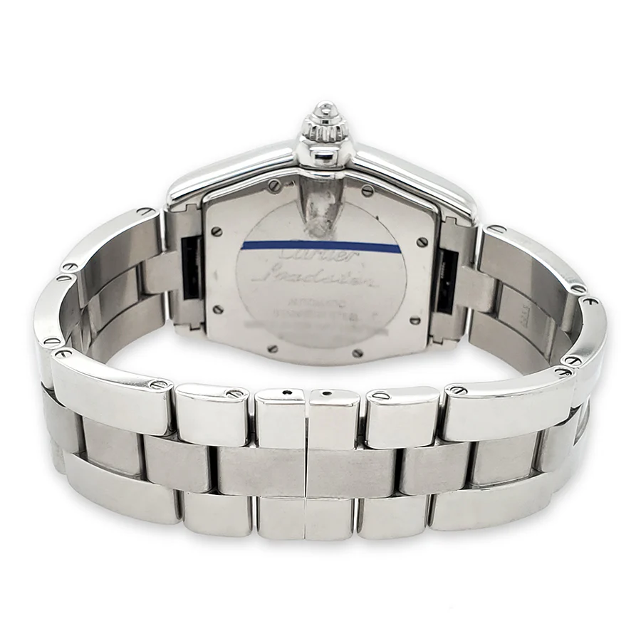 Cartier Roadster 37mm Black Roman Dial Stainless Steel Watch 2510 - Image 4