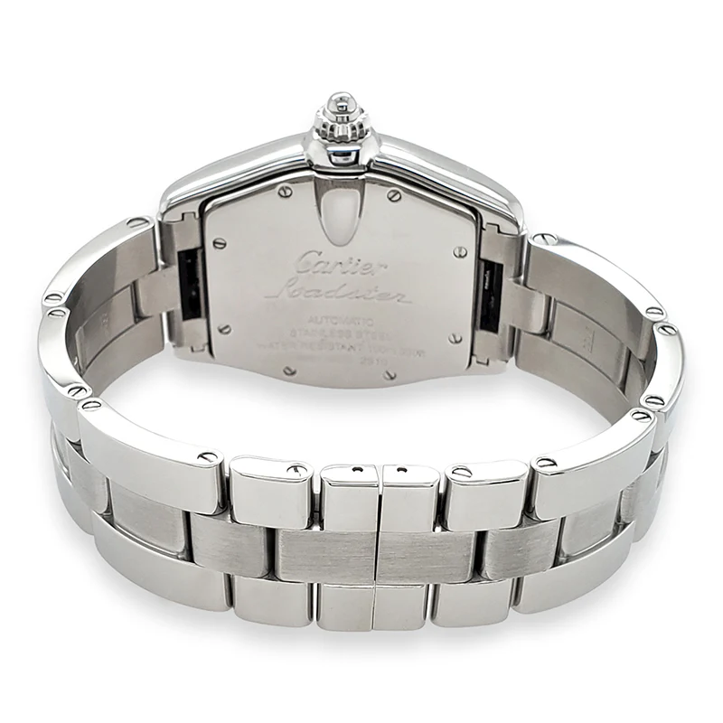 Cartier Roadster 37MM Large Blue Roman Dial Stainless Steel Watch 2510 - Image 5