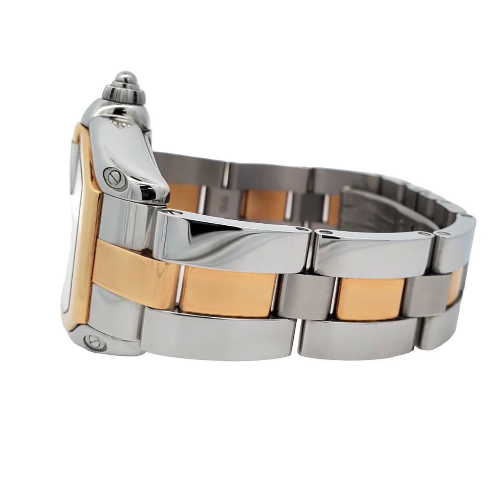Cartier Roadster 37mm Silver Roman Dial 2-tone Yellow Gold/Steel Watch W62031Y4 2510 - Image 4