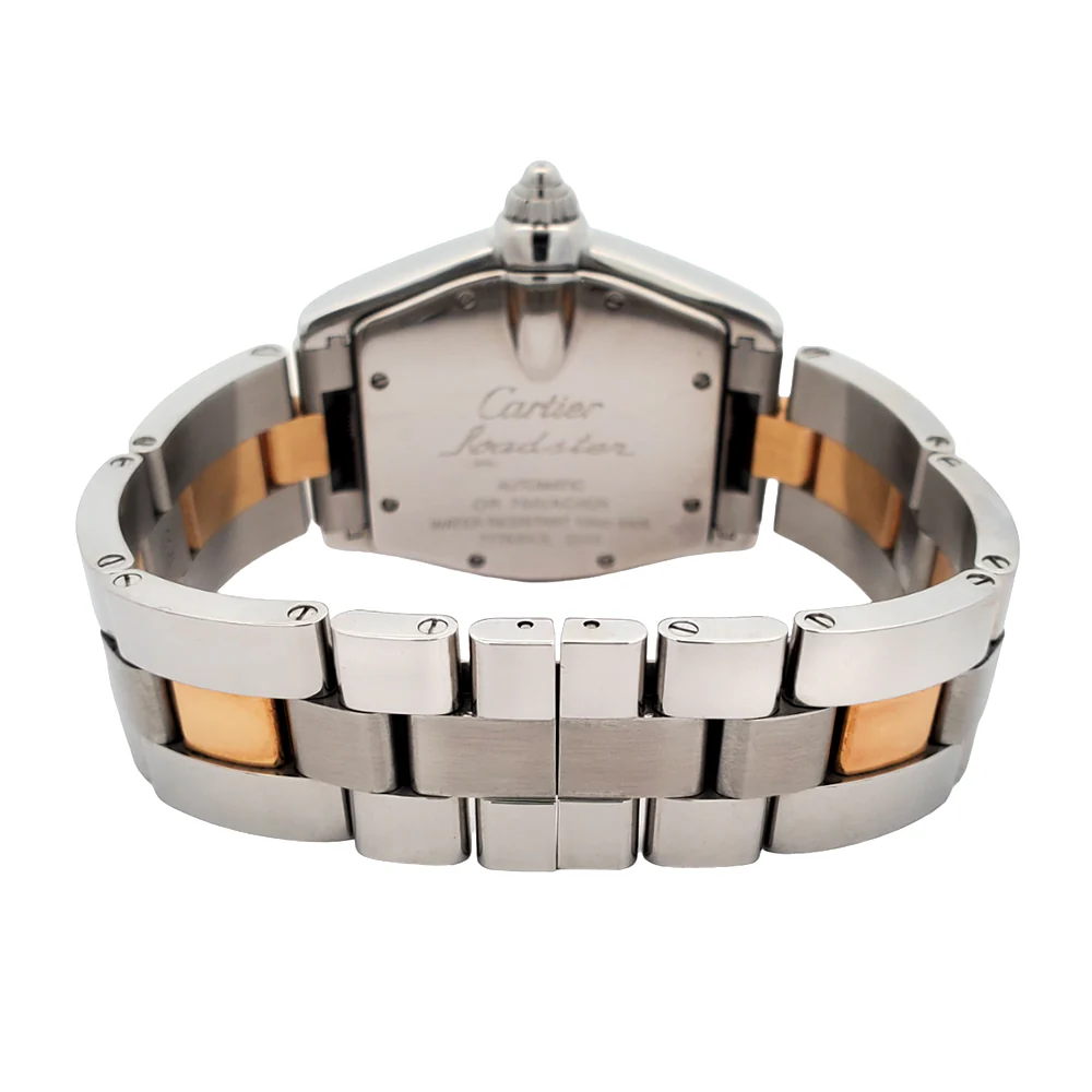 Cartier Roadster 37mm Silver Roman Dial 2-tone Yellow Gold/Steel Watch W62031Y4 2510 - Image 5