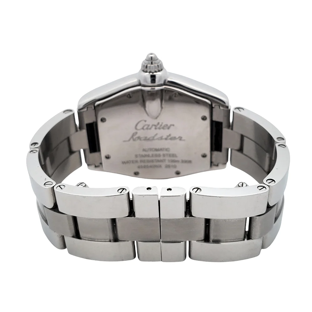 Cartier Roadster 37mm Silver Roman Dial Steel Watch W62025V3 2510 - Image 4