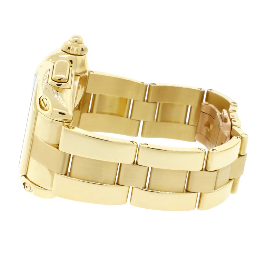 Cartier Roadster Chrono XL 18K Yellow Gold Automatic Factory Roman Dial 47MM Mens Watch W62021Y2 - Image 4