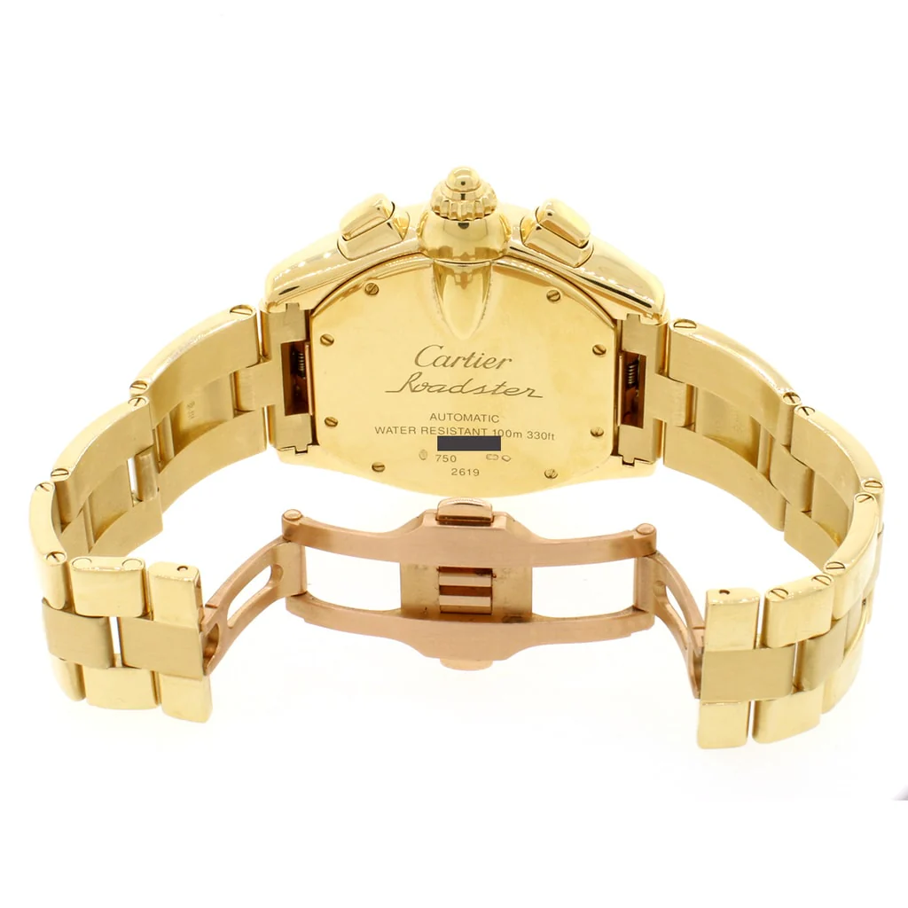 Cartier Roadster Chrono XL 18K Yellow Gold Automatic Factory Roman Dial 47MM Mens Watch W62021Y2 - Image 6