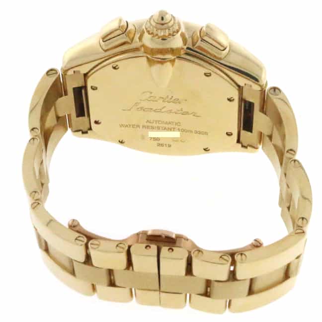 Cartier Roadster Chronograph 18K Yellow Gold Extra Large Automatic Mens Watch W62021Y2 - Image 7