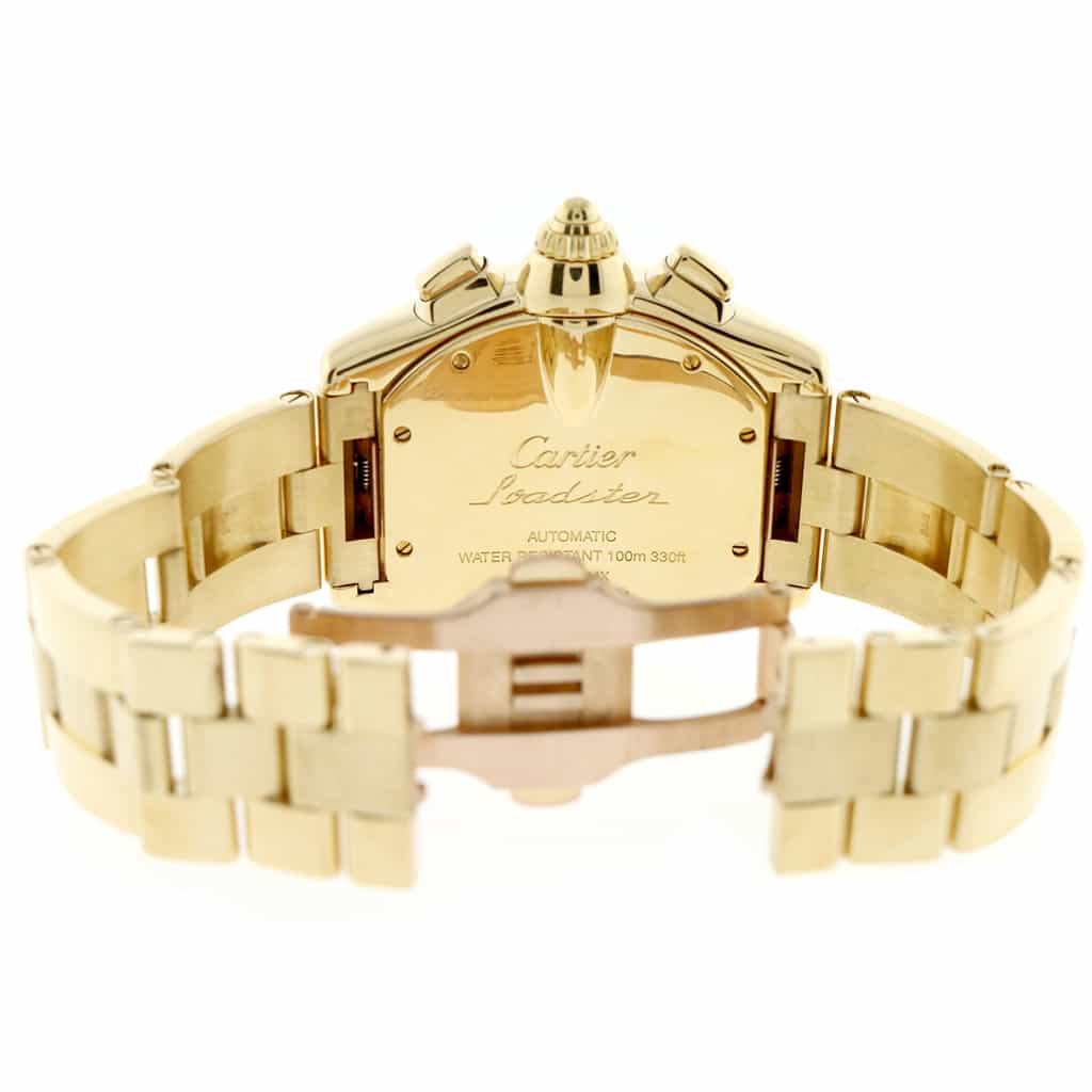 Cartier Roadster Chronograph 18K Yellow Gold XL 43mm Automatic Watch W62021Y2 Box Papers - Image 7