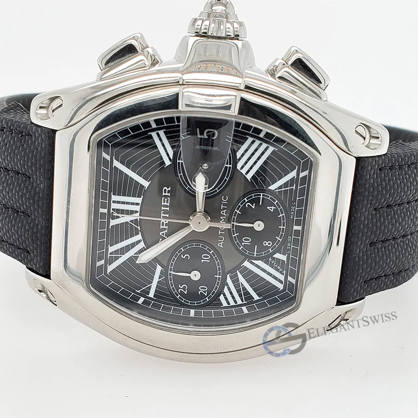 Cartier Roadster Chronograph XL 42MM 2618 Stainless Steel Mens Watch - Image 2