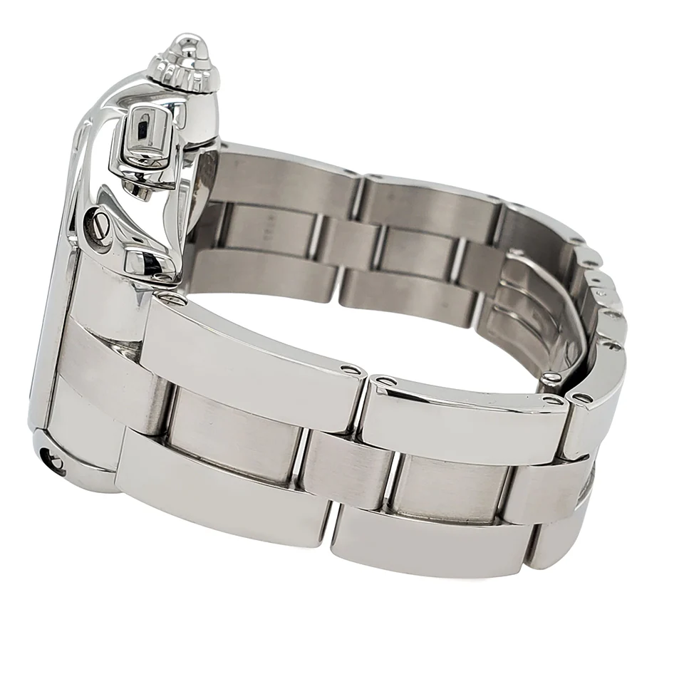 Cartier Roadster Chronograph XL 43mm Black Roman Dial Steel Watch W62020X6 - Image 3