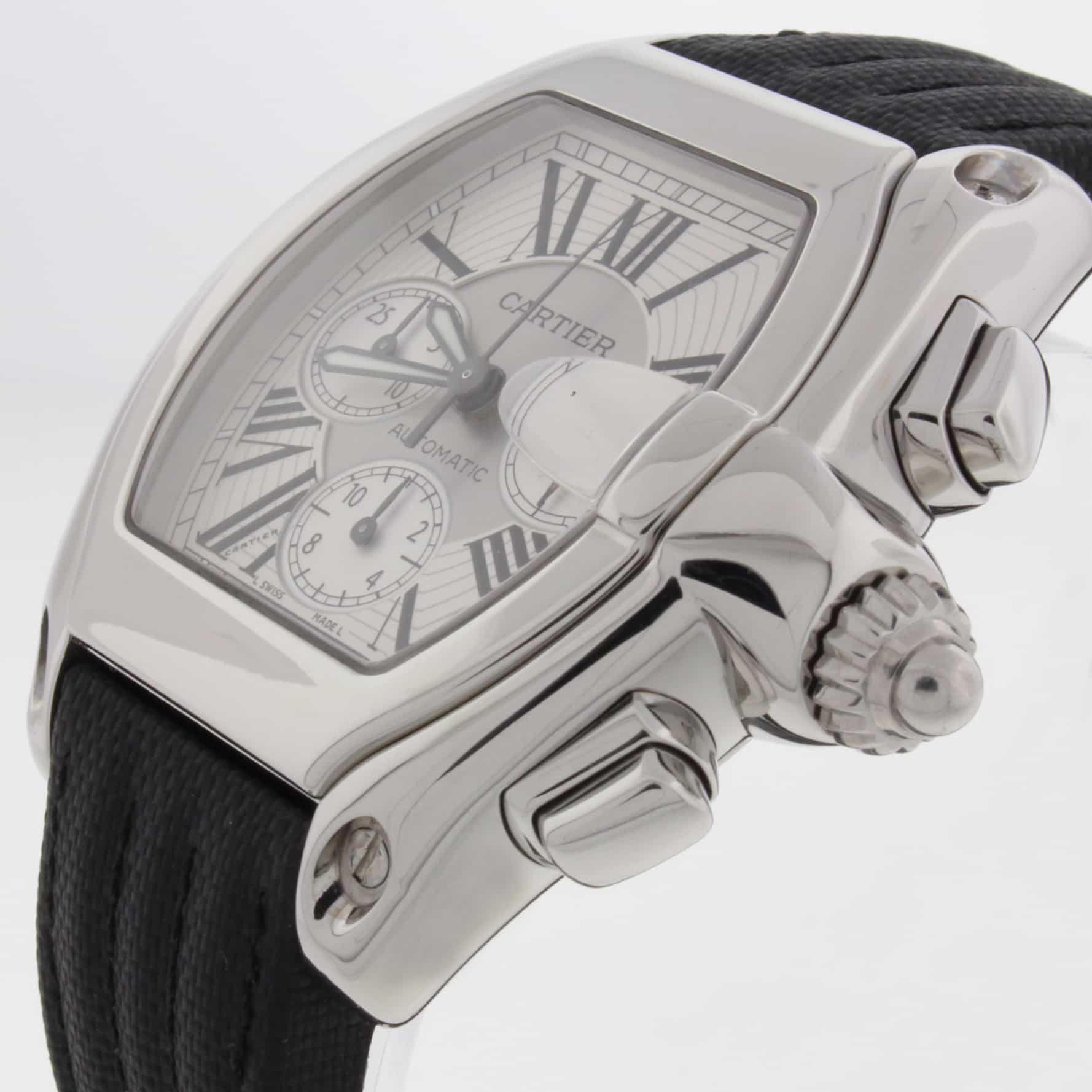 Cartier Roadster Chronograph XL Automatic Stainless Steel Mens Watch W62019X6 - Image 3