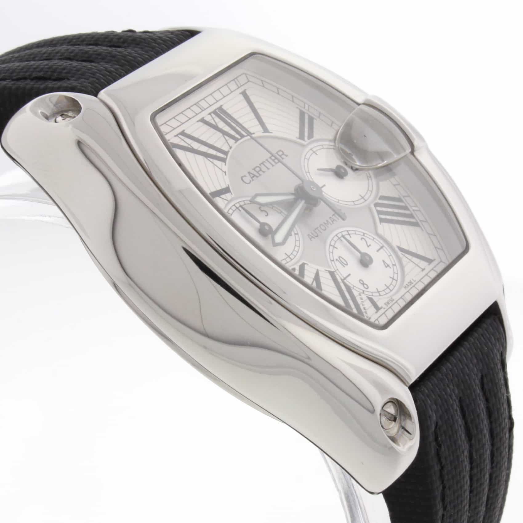 Cartier Roadster Chronograph XL Automatic Stainless Steel Mens Watch W62019X6 - Image 4