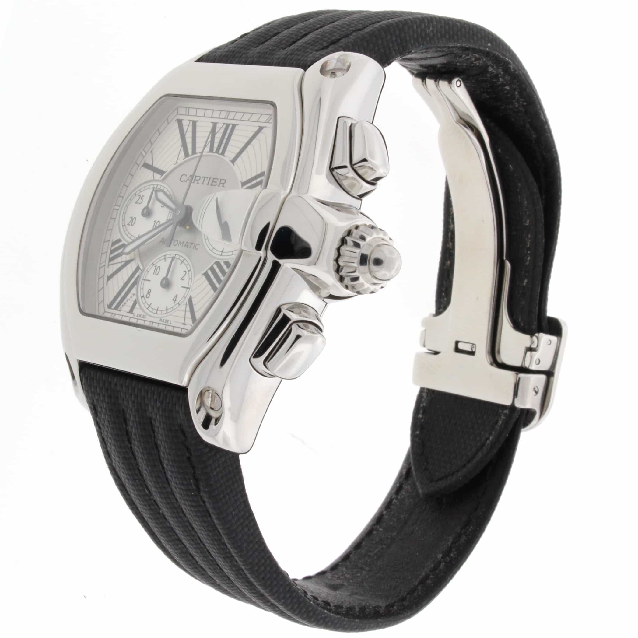 Cartier Roadster Chronograph XL Automatic Stainless Steel Mens Watch W62019X6 - Image 5