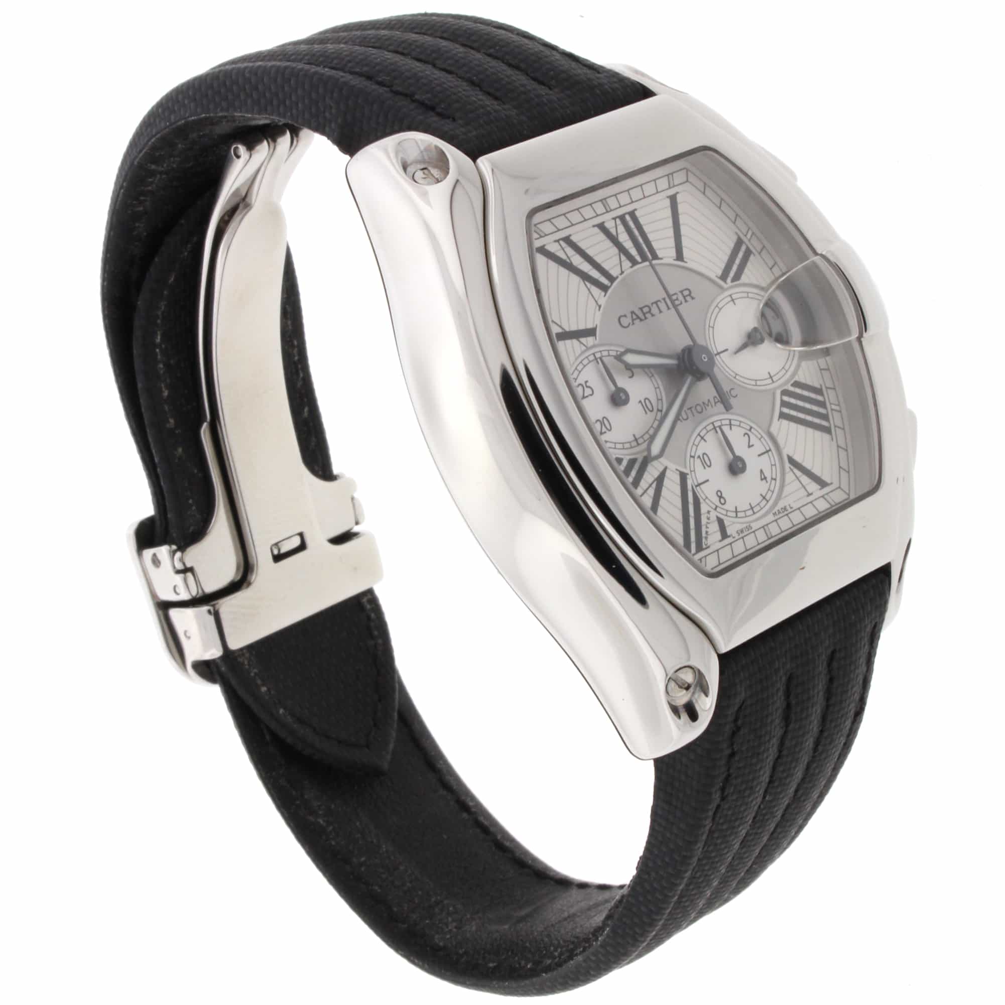 Cartier Roadster Chronograph XL Automatic Stainless Steel Mens Watch W62019X6 - Image 6