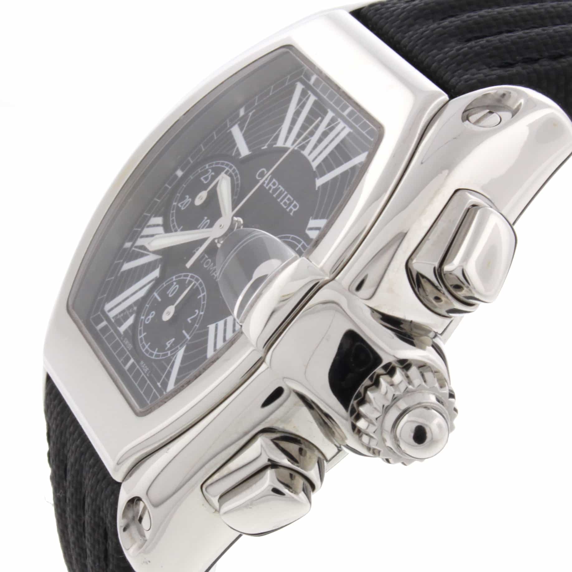 Cartier Roadster Chronograph XL Automatic Stainless Steel Mens Watch W62019X6 - Image 5