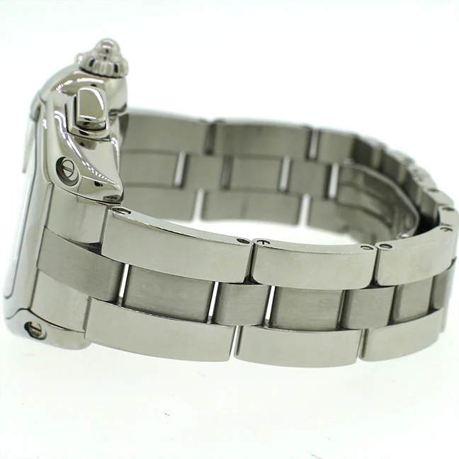 Cartier Roadster Chronograph XL Silver Roman Dial Mens Watch W62019X6 - Image 4