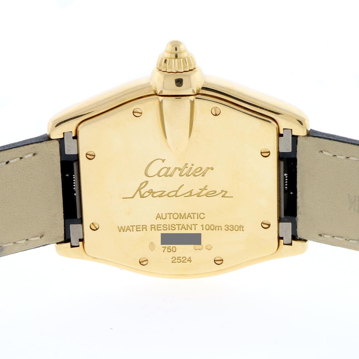 Cartier Roadster Large 18K Yellow Gold Silver Roman Dial Automatic Mens Watch W62005V1 - Image 6