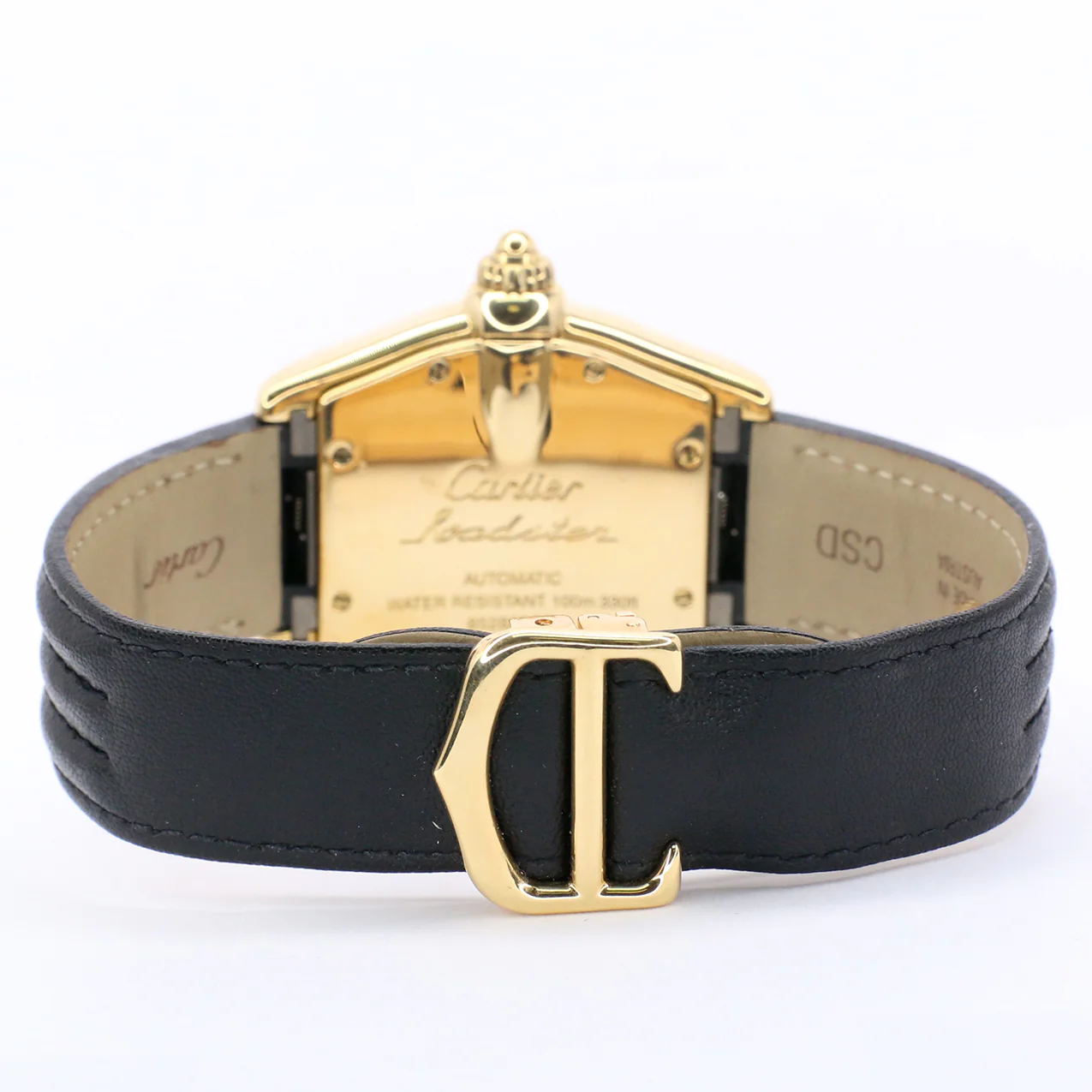 Cartier Roadster Large 18K Yellow Gold Silver Roman Dial Automatic Mens Watch W62005V1 - Image 8