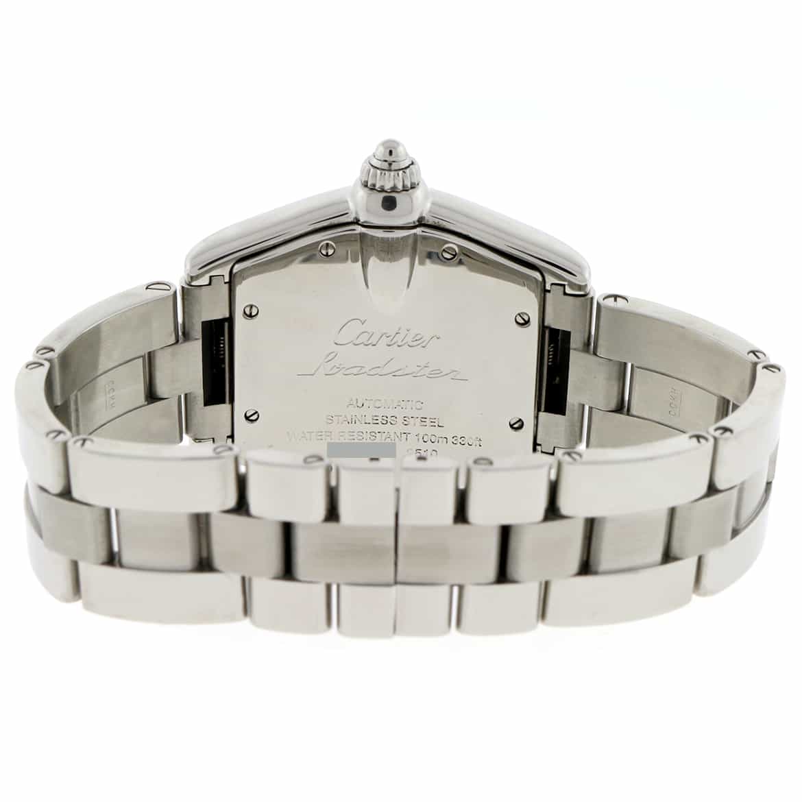 Cartier Roadster Black Roman Dial 35mm Automatic Steel Watch W62041V3 Box Papers - Image 5