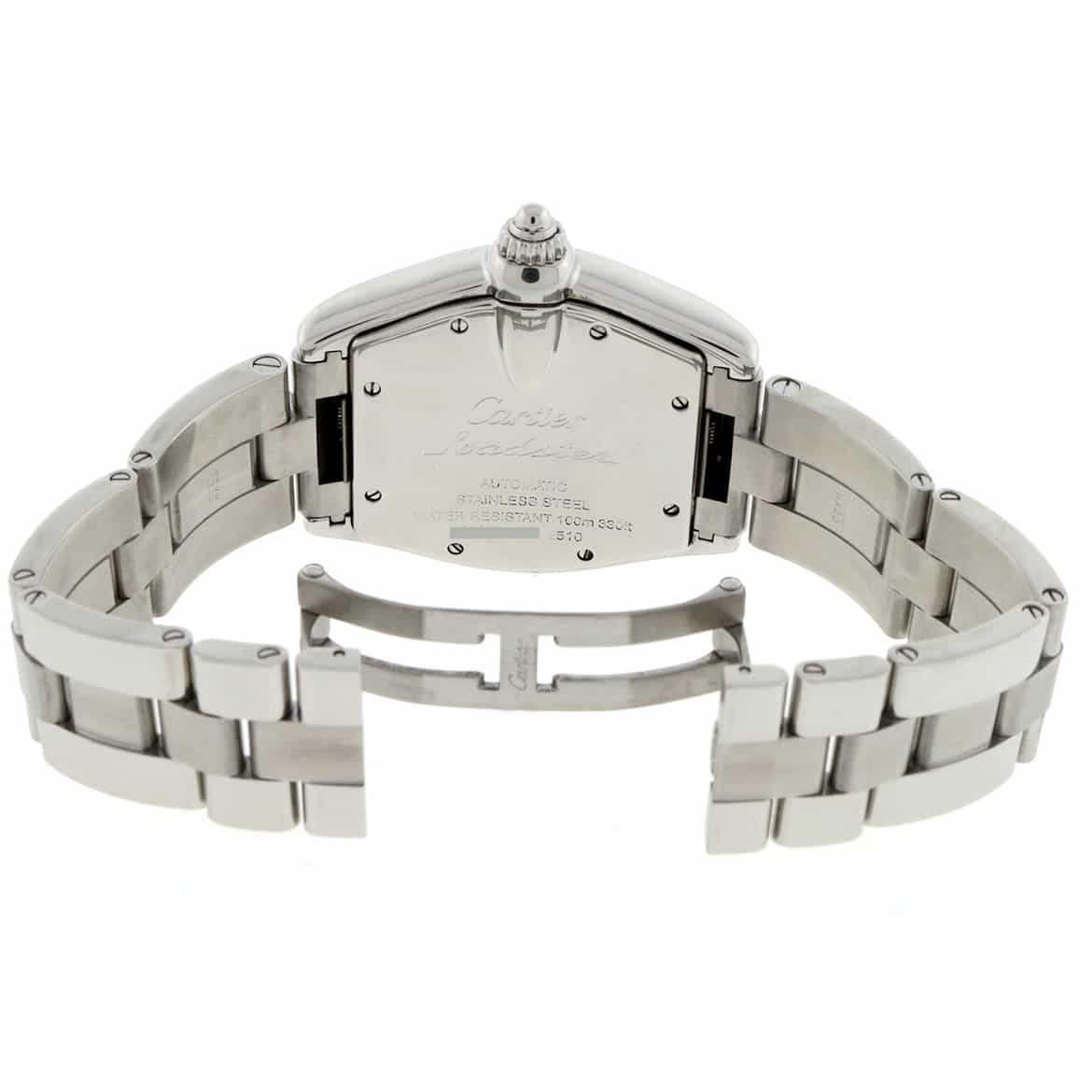 Cartier Roadster Black Roman Dial 35mm Automatic Steel Watch W62041V3 Box Papers - Image 6
