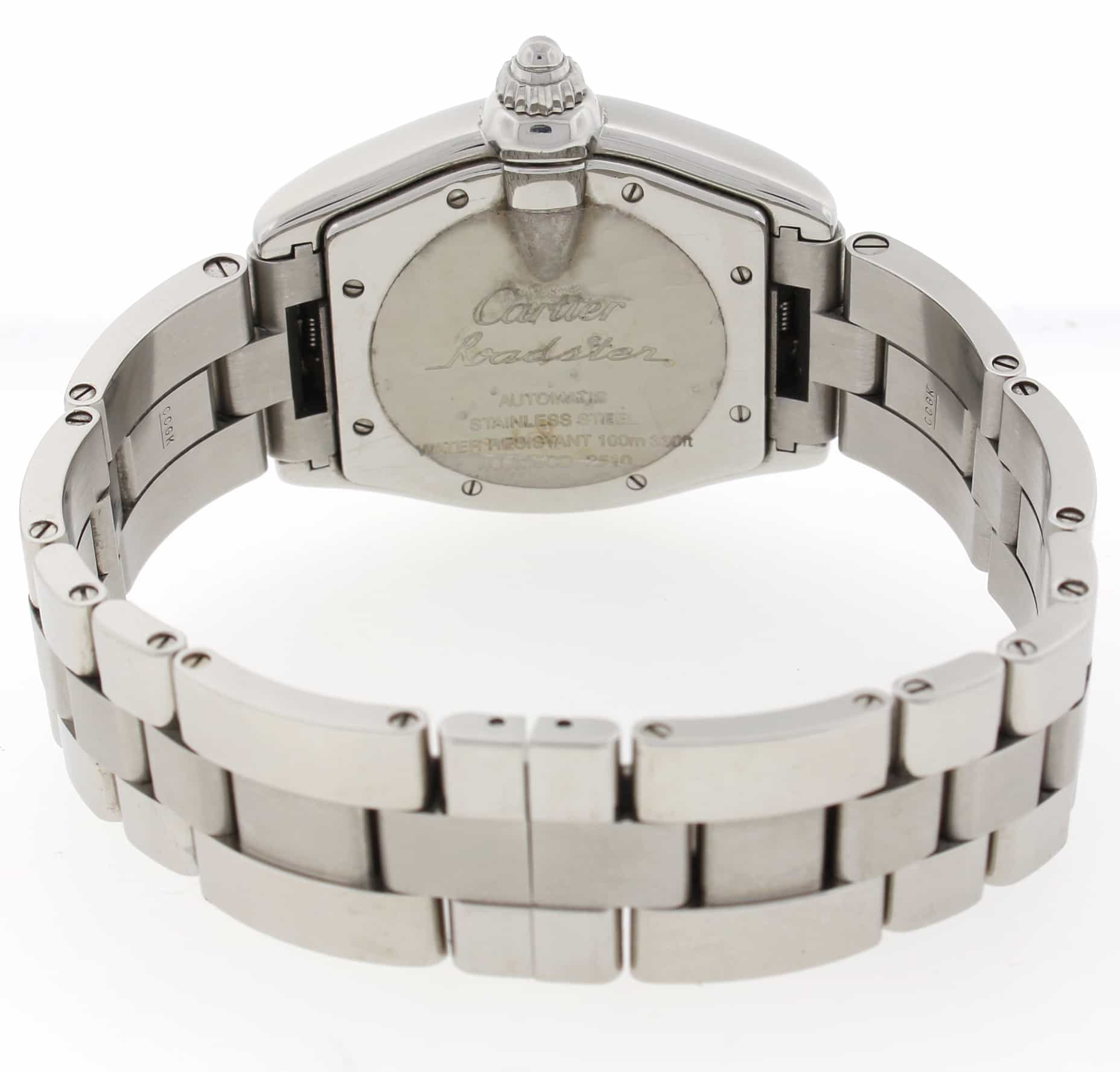 Cartier Roadster Large Gray Arabic Numeral Dial Stainless Steel Mens Watch W62025V3 - Image 7