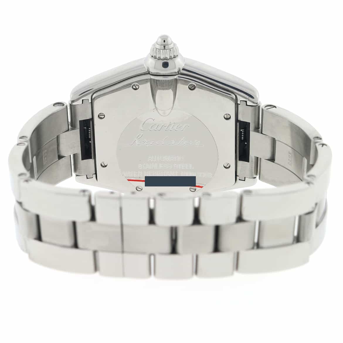 Cartier Roadster Large Silver Roman Dial Automatic Stainless Steel Mens Watch W62025V3 - Image 10