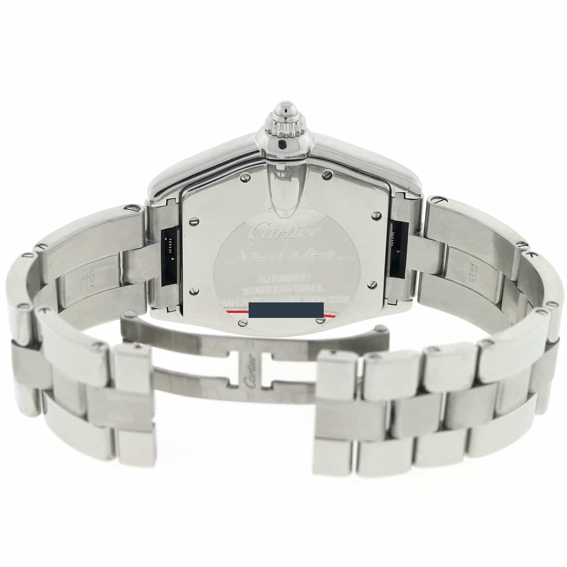 Cartier Roadster Large Silver Roman Dial Automatic Stainless Steel Mens Watch W62025V3 - Image 9